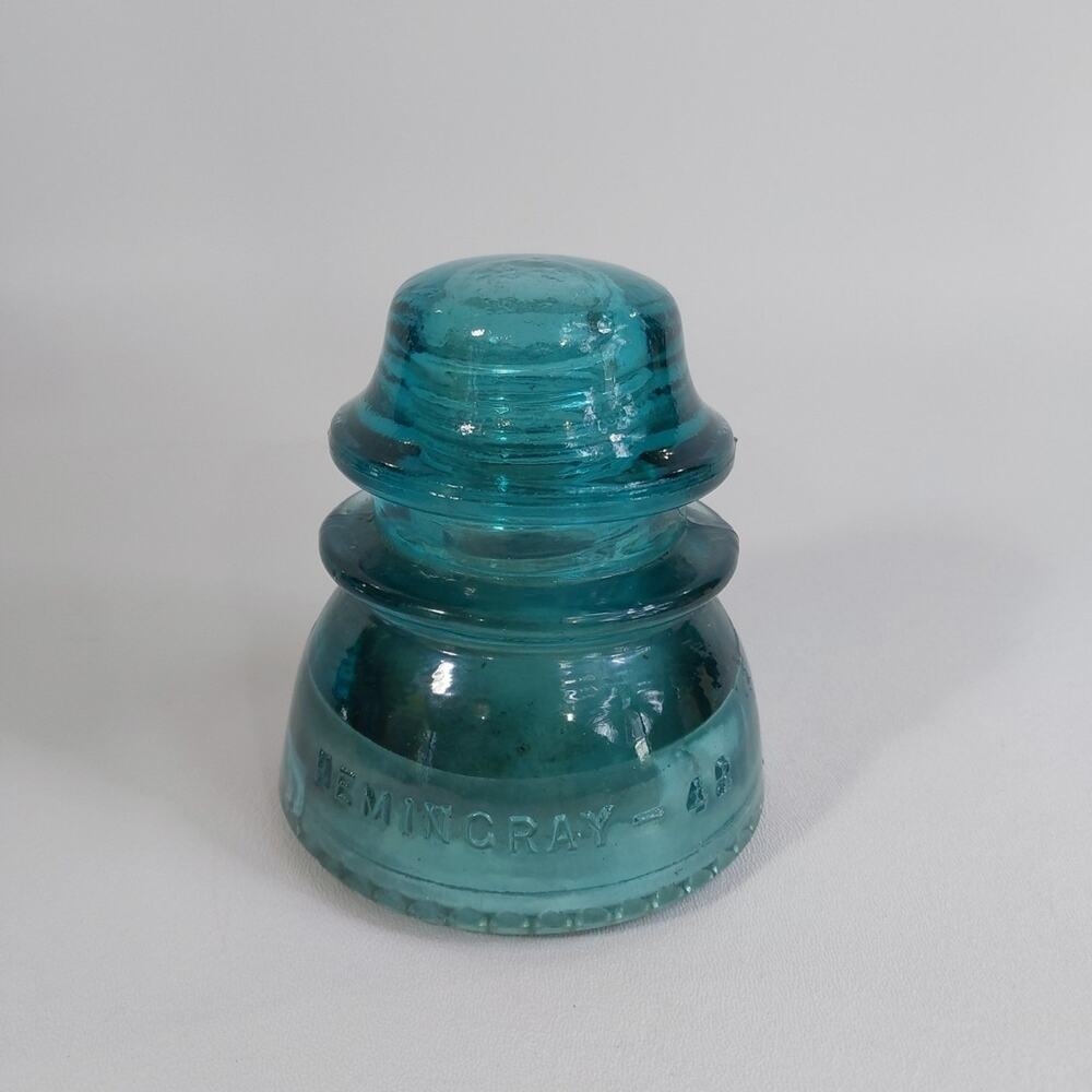 Vintage Hemingray # 42 Aqua‎ Insulator 4" Height VGC